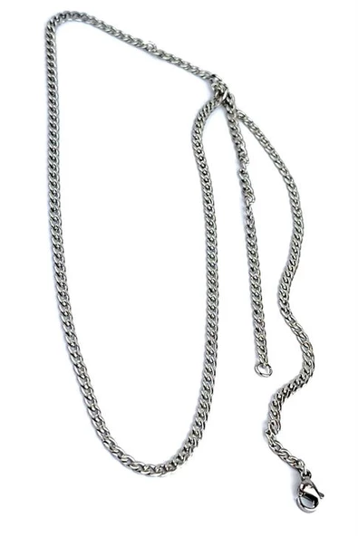 316 L Antı Alerjık Cerrahi Çelik Panzer Erkek Zincir Kolye ürün görseli