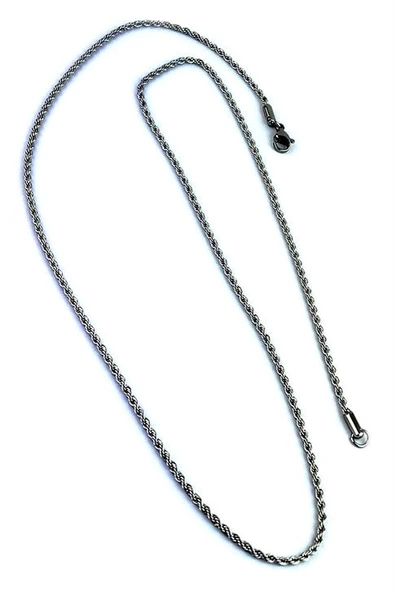 316 L Antı Alerjık Cerrahi Çelik  Burgu Erkek Zincir Kolye ürün görseli