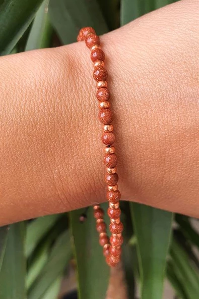 Yıldız Tasi Ve Hematit Taşlı El.İşi Tasarım Doğal Taş Bileklik ürün görseli