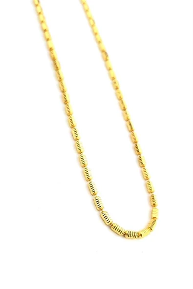 İtalyan 925Ayar Gümüş Üzerine Altın Kaplama Kendinden Işıltılı Zincir Kolye ürün görseli