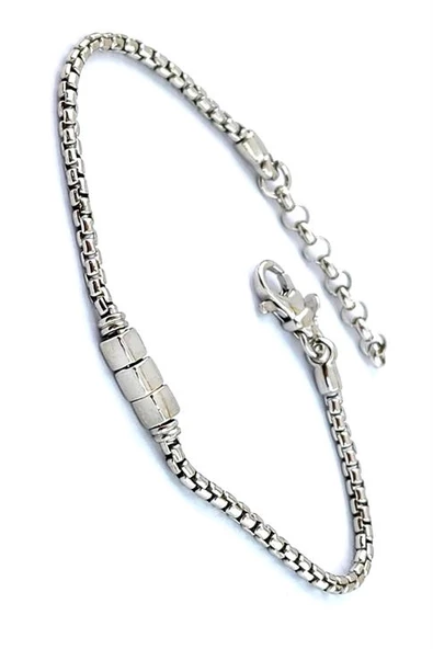 İtalyan Tasarımı 925 Ayar Gümüş Özel Seri Erkek Bileklik ürün görseli