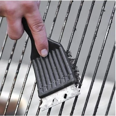 Mangal Temizlik Fırçası Barbekü BBQ Temizleme Aleti Aparatı - 2