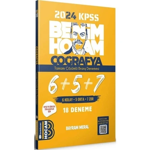 KPSS 2024 COĞRAFYA 18 ÇÖZÜMLÜ DENEME  BENİM HOCAM