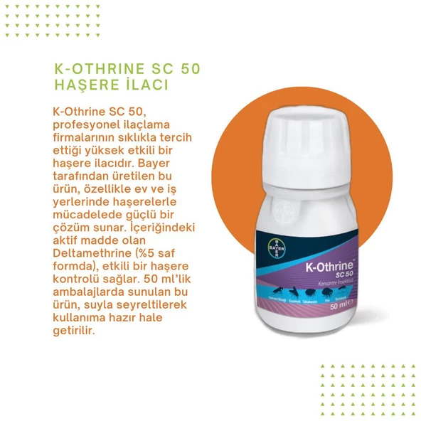 Bayer K-Othrine SC 50 Haşere İlacı - 3