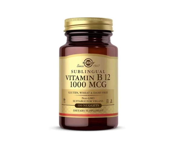 Solgar Vitamin B12 1000 Mcg 100 Dilaltı Tablet-SKT:01/2027