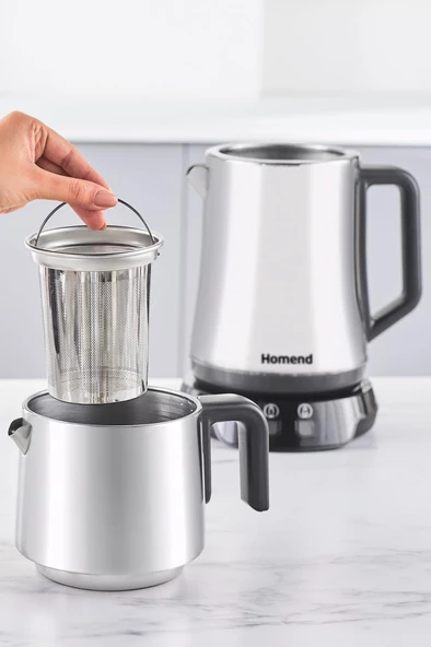 Homend Royaltea Elegant 1776H Parlak Inox Çay Makinesi - 3