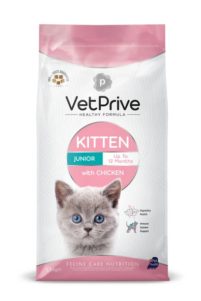 Vet Prive Yavru Kedi Maması Tavuklu 1.5 Kg