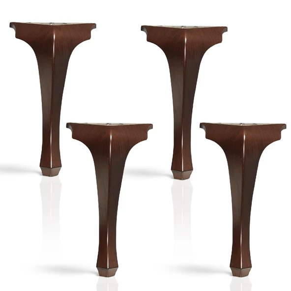 Lukens Plastik Sehpa Ayağı 4 Adet Ahşap Desenli Renk 40 cm Mobilya Zigon Orta Sehpası Ayak - Resim 6