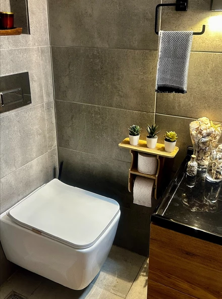 ElisGiftstore Banyo Tuvalet Kağıtlığı Tuvalet Kağıtlık Askısı Tuvalet Rafı Yedek kağıtlık EH025 - 4