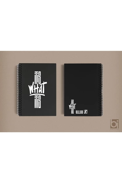 İtis What İtis A5 Çizgisiz Spiralli Defter Bigelio