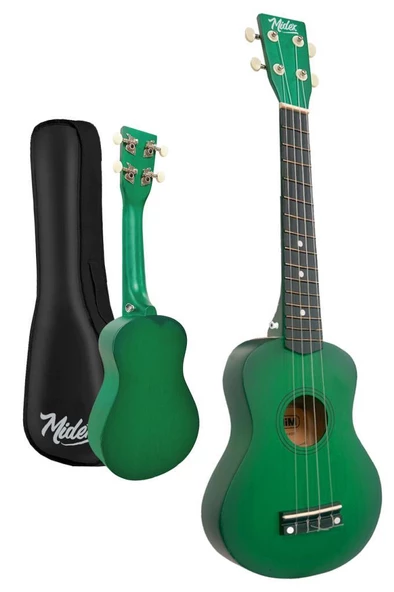Midex UKX-233GR Yeşil Concert Ukulele (Askı Çanta Metod Pena) - 2