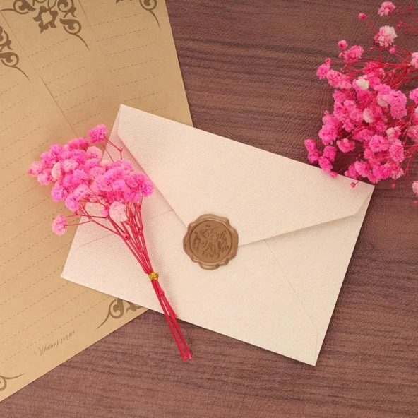 Nettenevime 10lu Set Kuru Çiçek Doğal PEMBE KOYU Cipso Şoklanmış Bozulmaz - Resim 7