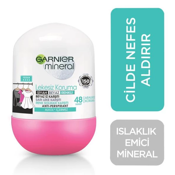 Garnier Mineral Lekesiz Koruma Kadın Roll-On 50 ml - 2