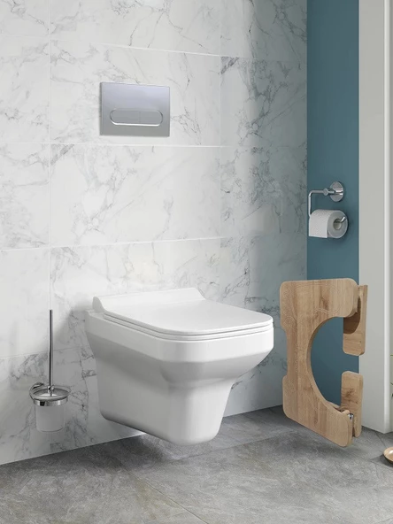 ElisGiftstore Katlanır Ayaklı Klozet Çömelme Ayak Taburesi, Wc Taburesi, Basamak Taburesi, Klozet Ayaklığı EH035 - 7