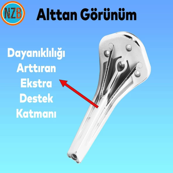 Mobilya Yükseltici Kanepe Sehpa TV Ünitesi Koltuk Ayağı 23 cm Parlak Krom Baza Ayak - Resim 5