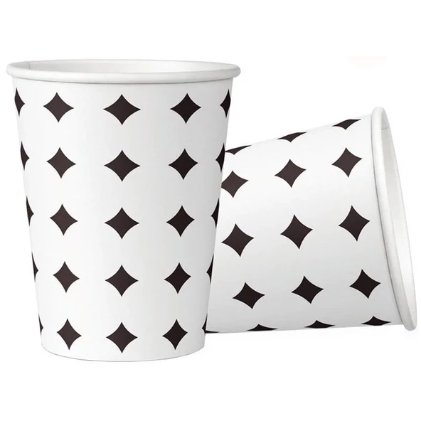 Karton Bardak Yıldız Desenli 7 Oz 50 li Paket - 2