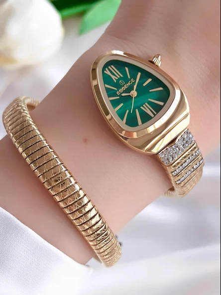 Essence Çelik Kordon Kararma Renk Atmaz Yapmaz 5 Atm Suya Dayanıklı Kadın Kol Saati BD.1147.170 - Resim 3