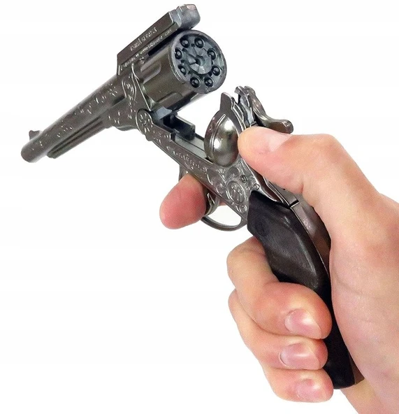 Teksas’ın Minik Kovboylarının Vazgeçilmezi Gonher 8li Metal Kapsül Patlatan Silah Seti - 3
