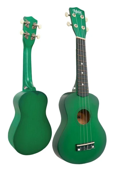 Midex UKX-901GR Yeşil Soprano Ukulele (Askı Çanta Metod Pena) - Resim 3
