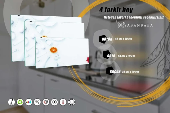 CAM KESME TAHTASI 1204 MODEL 20X30 CM - Resim 3