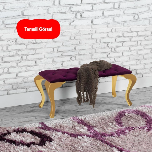 Altın Yaldız Renk 40 cm Plastik Sehpa Ayağı Lukens Mobilya Zigon Çay Orta Sehpası Ayak 4 Adet - 5