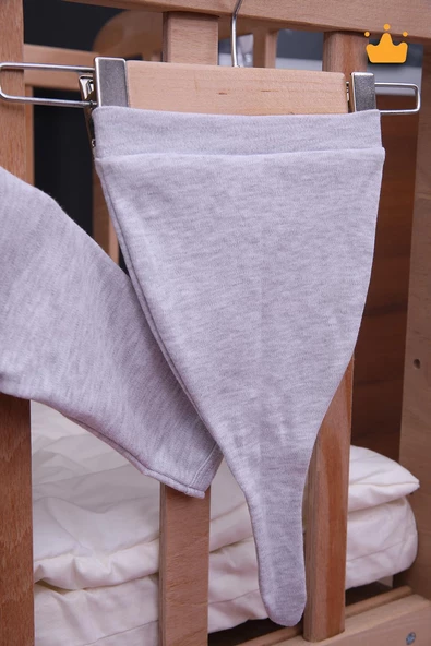 Babyhola %100 Pamuk Kız Erkek Bebek Şapkalı Uzun Kollu Kareli Patikli Tulum 24121 - 4