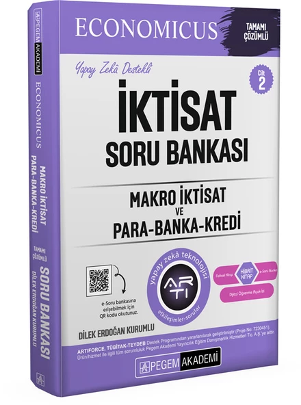 Pegem 2025 KPSS A Grubu Economicus İktisat Soru Bankası Cilt-2 Makro İktisat ve Para Banka Kredi