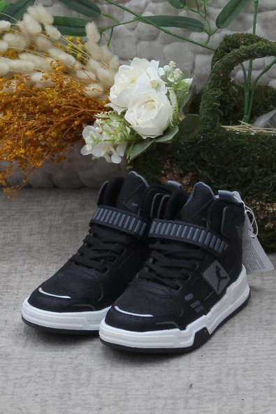 Vojo Generation Siyah Bilekli Cırtlı Çocuk Basketbol Ayakkabısı - 2