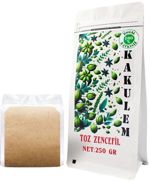 KAKULEM SERTİFİKALI Öğütülmüş Toz Zencefil 250 GR