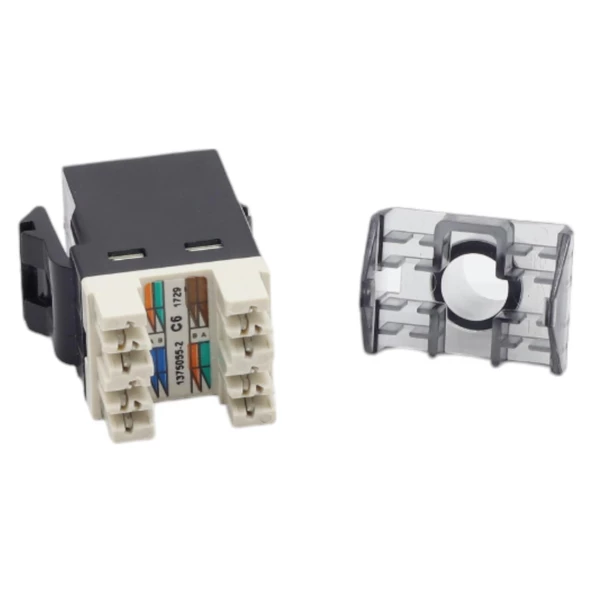 KEYSTONE JACK UTP CAT6 180 D BLACK 1375055-2 (10'LU PAKET ) - 3