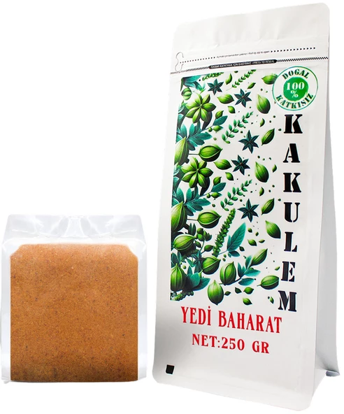 KAKULEM SERTİFİKALI Sosluk Yemeklik Mangallık Özel Karışım 7 Baharat 250 GR