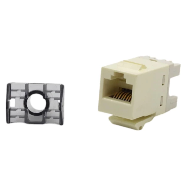 KEYSTONE JACK UTP CAT6 180 D IVORY 1375055-1 (10'LU PAKET )