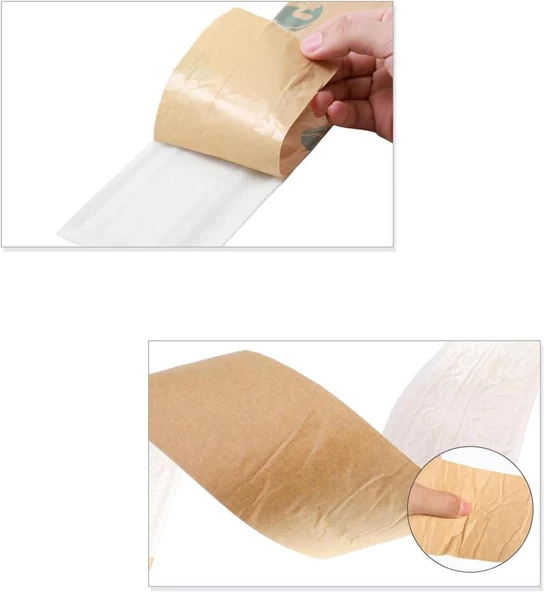 Renkli Duvarlar Kendinden Yapışkanlı Başak Model Motifli Beyaz Esnek Duvar Çıta Çerçeve Süpürgelik 8x110 cm - 5