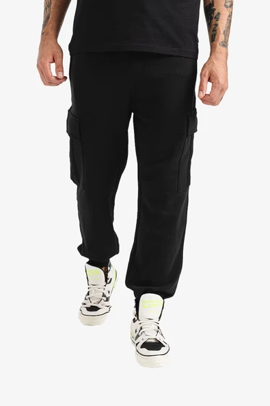 Jack & Jones Jpstkane Cargo Erkek Siyah Eşofman Altı 12263074-Black