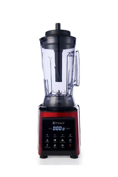 Vosco Dijital Bar Blender 4 Litre Kırmızı