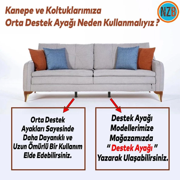 Mobilya Yüksletici Baza Metal Kanepe Koltuk Destek Ayağı M8 Civatalı İnce Diş Siyah Metal Ayak 12 Cm (4 ADET) - Resim 6