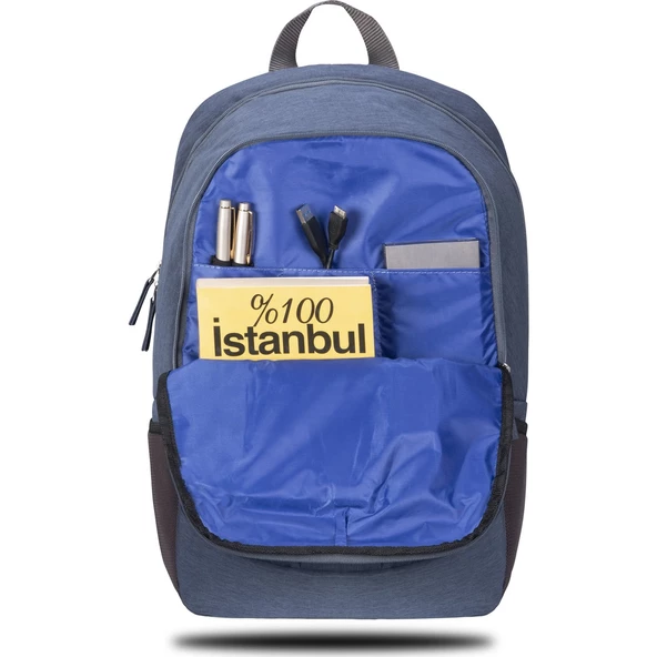 Classone BP-S363 15,6 inç Notebook Sırt Çantası-Mavi - 6