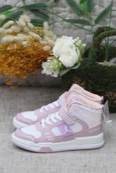 Vojo Generation Pudra Bilekli Cırtlı Çocuk Basketbol Ayakkabısı - 3