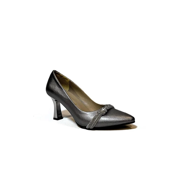Fiyra 7051 nml Gümüş Taşlı Kadeh 7cm Topuklu Bayan Stiletto Ayakkabı - 7