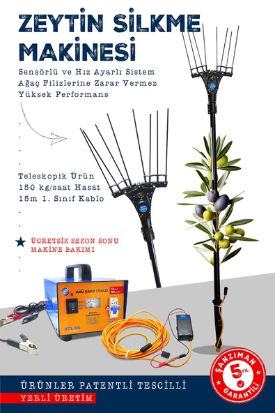 ATLAS ZEYTİN SİLKME MAKİNESİ DEVİR AYARLI 90 AMPER AKÜ ŞARJ CİHAZI