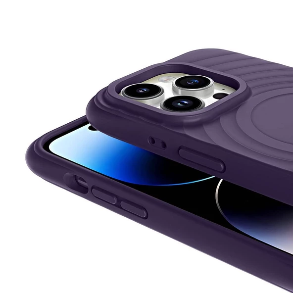 Apple iPhone 14 Pro Magsafe Şarj Özellikli Airbagli Mat Görünümlü Redclick Hepi Kapak - Resim 10