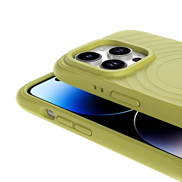 Apple iPhone 14 Pro Magsafe Şarj Özellikli Airbagli Mat Görünümlü Redclick Hepi Kapak - Resim 11