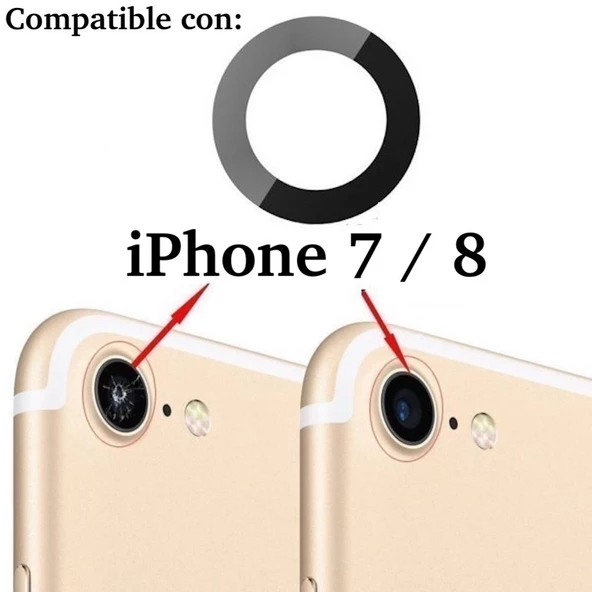 İphone 7 Arka Kamera Camı (Sadece Çıtasız Kamera CAMI)