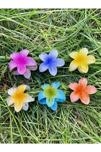 Küçük Boy 6'lı Lotus Çiçeği Mandal Toka 4.5 Cm - 3