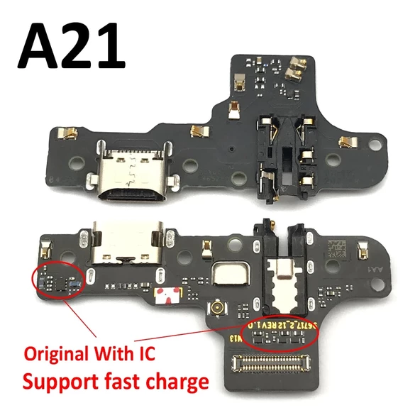 Samsung A215 A21 Usb Kulaklık Şarj Mikrofon Bordu Filmi Full