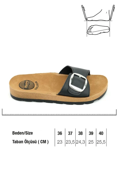 Gezer 14634 Rahat Massage Taban Günlük Kadın Terlik - Resim 4