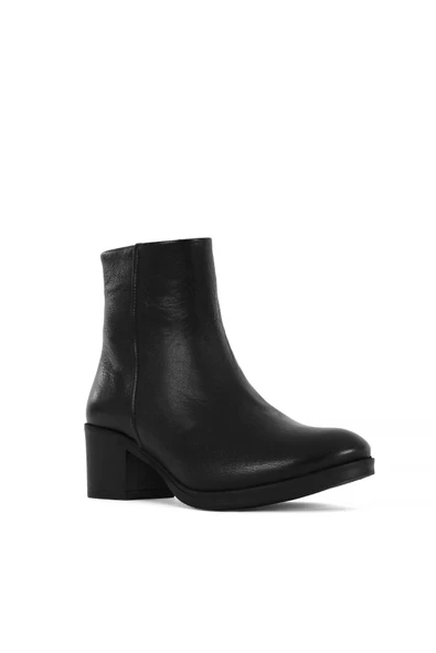 Castle Black 92162-1 Termo Taban 6 cm Topuklu Hakiki Deri Günlük Kadın Bot - Resim 3