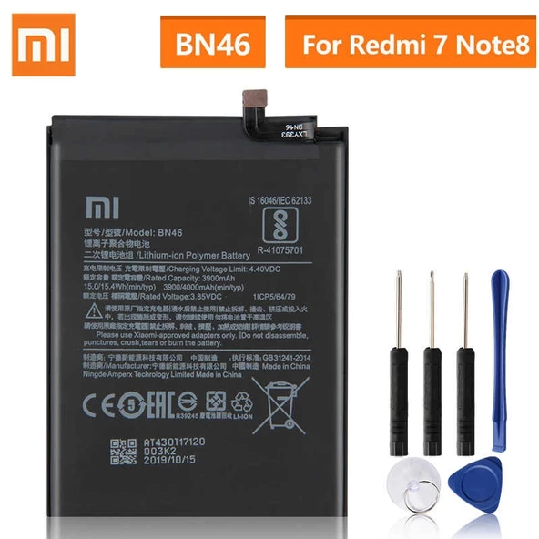 Xiaomi Redmi Note 8 Pro Pil Batarya Bm4J +Tamir Seti