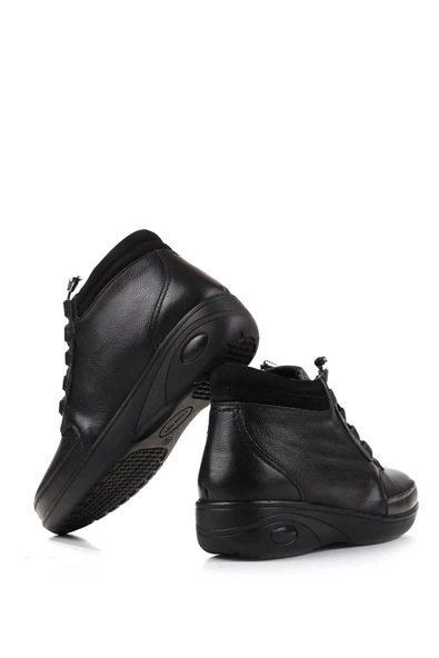 Castle Black 42647 Kadın Termo Taban Hakiki Deri Anne Bot - Resim 4