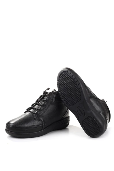 Castle Black 42647 Kadın Termo Taban Hakiki Deri Anne Bot - Resim 5